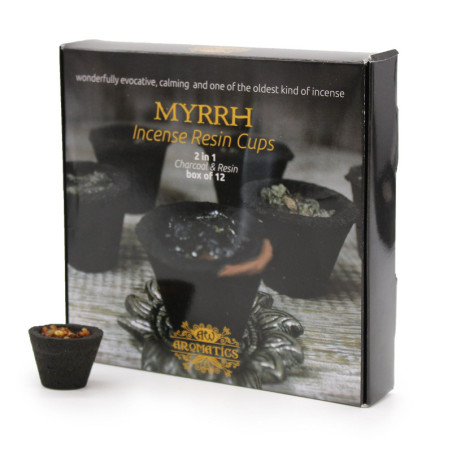 Coffret de 12 coupelles en résine - Myrrhe