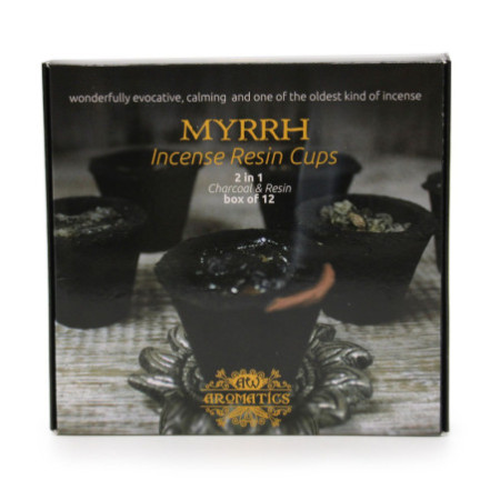 Coffret de 12 coupelles en résine - Myrrhe