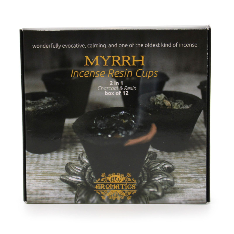 Coffret de 12 coupelles en résine - Myrrhe