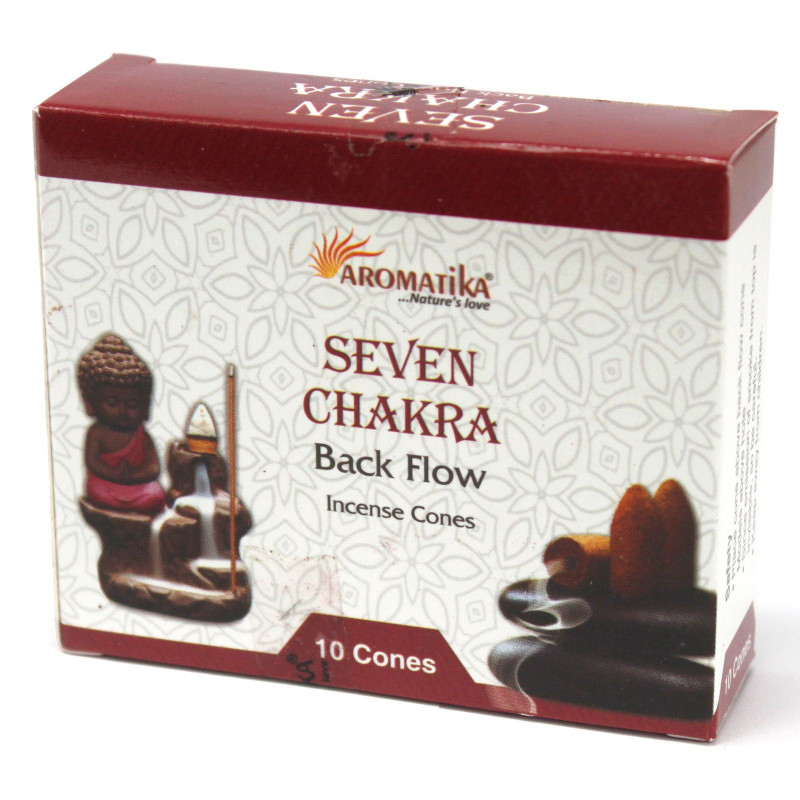 Cônes d'encens à reflux Aromatica - 7 chakras