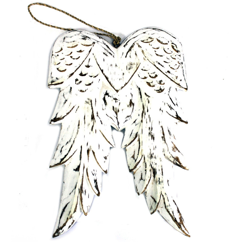 Aile d'ange double fabriquée à la main - 31 cm