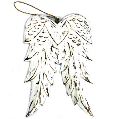 Aile d'ange double fabriquée à la main - 31 cm