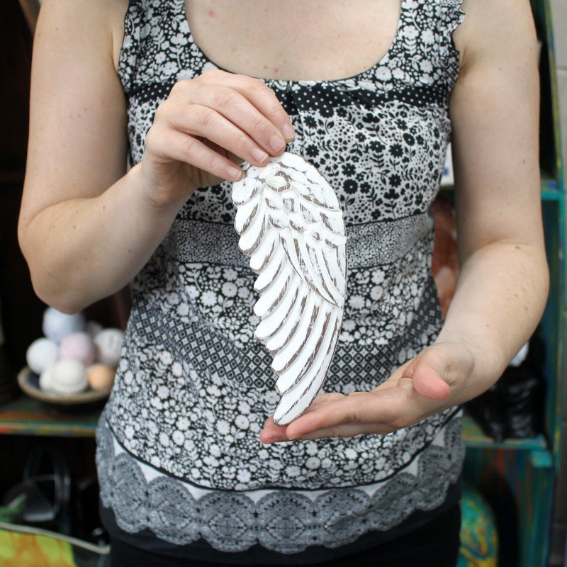 Petite aile d'ange fabriquée à la main - 18 cm