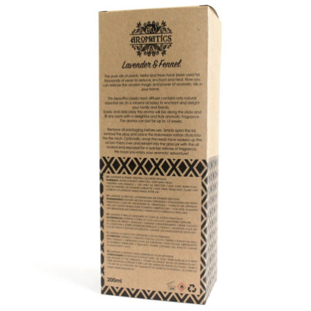 Diffuseur d'huiles essentielles de lavande et de fenouil 200 ml
