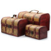 Coffre à cartes anciennes - Lot de 3