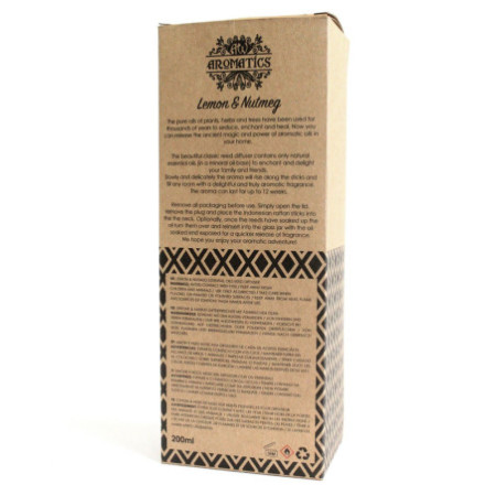 Diffuseur d'huiles essentielles de citron et de noix de muscade 200 ml