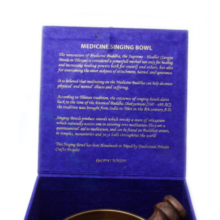 Ensemble de bols chantants Bouddha de la médecine 10 cm (min 500 g)