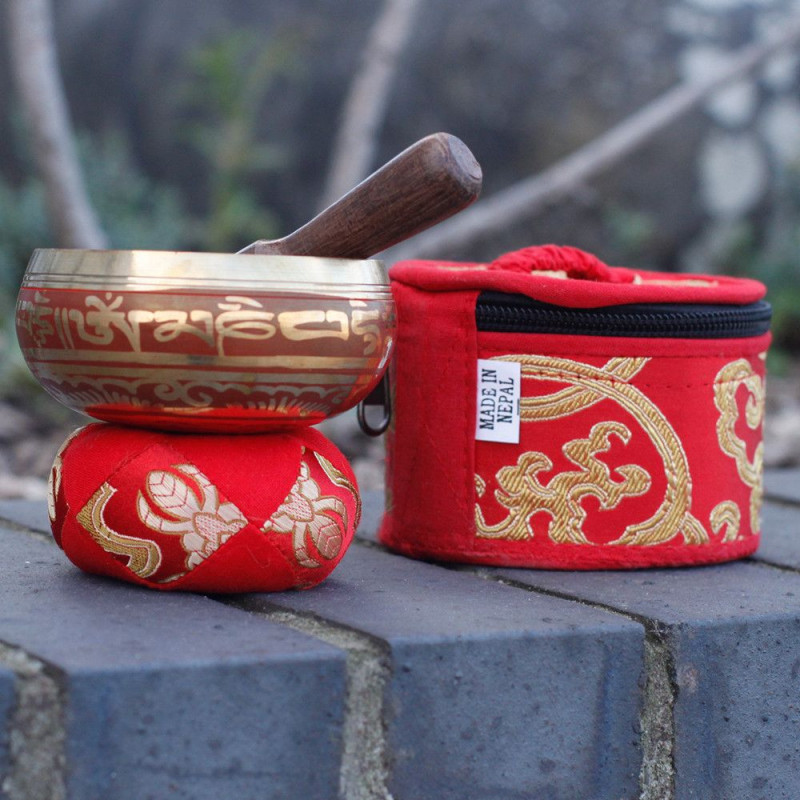 Coffret cadeau mini bol chantant - Rouge