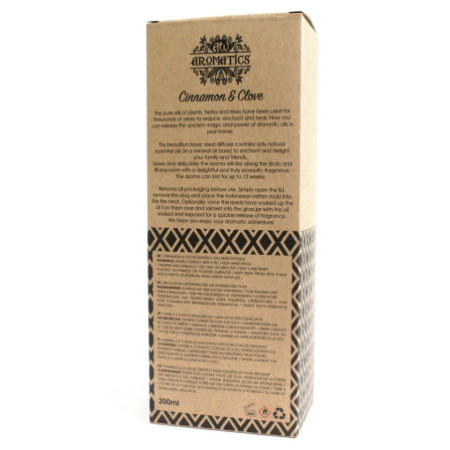 Diffuseur d'huiles essentielles de cannelle et de clou de girofle 200 ml