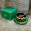 Ensemble de bols chantants Tara verte 10 cm (min 380 g)
