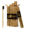 1 brosse à dents en bambou - Charbon de bois Medium Soft