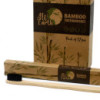 1 brosse à dents en bambou - Charbon de bois Medium Soft