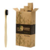 1 brosse à dents en bambou - Charbon de bois Medium Soft