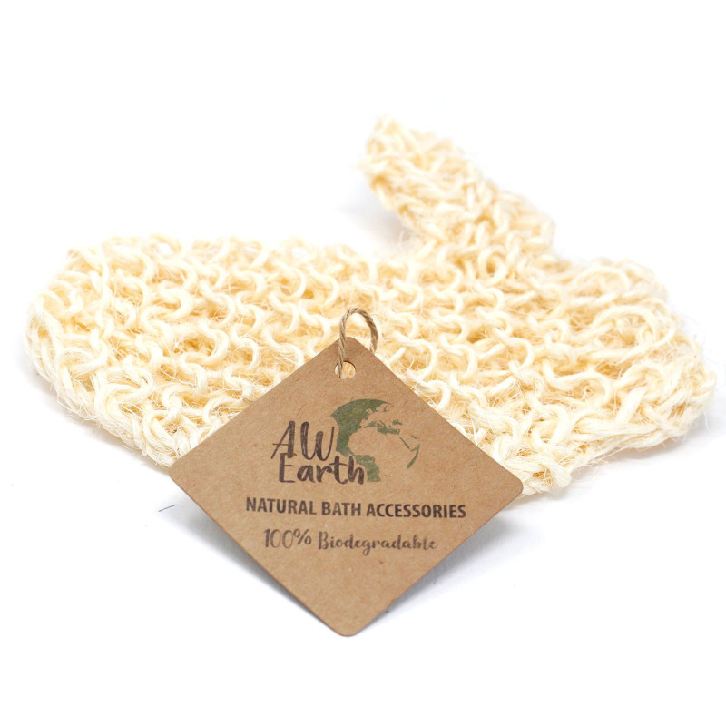 Éponge et gommage en sisal - Gant exfoliant