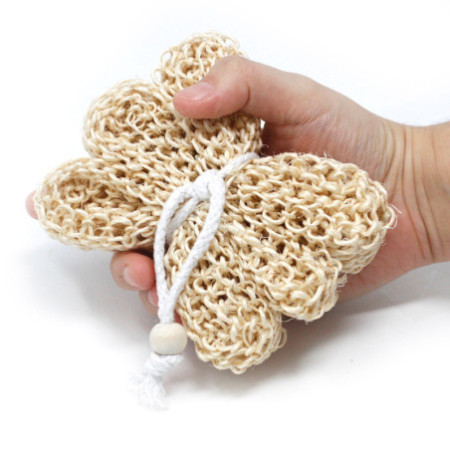 Éponge et gommage en sisal - Étoile exfoliante