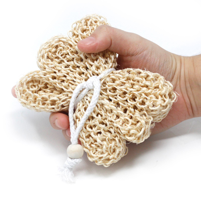 Éponge et gommage en sisal - Étoile exfoliante