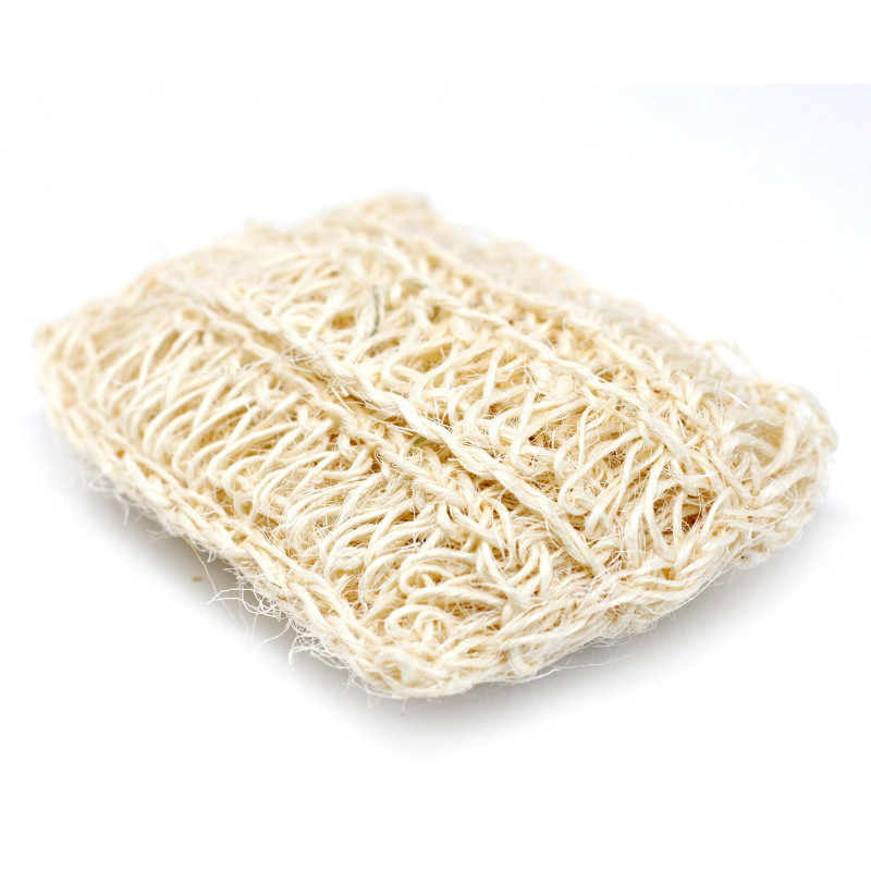 Éponge et gommage en sisal - Coussin exfoliant doux