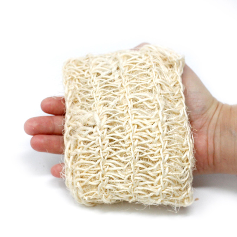 Éponge et gommage en sisal - Coussin exfoliant doux