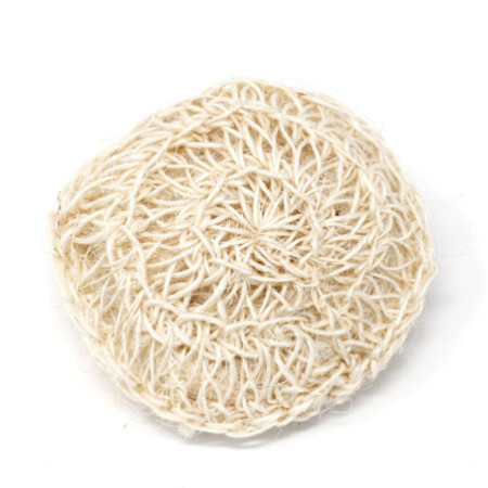 Éponge et gommage en sisal - Coussin exfoliant rond et doux