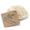 Éponge et gommage en sisal - Coussin exfoliant rond et doux