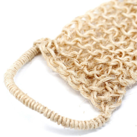 Éponge et gommage en sisal - Gommage exfoliant pour le dos