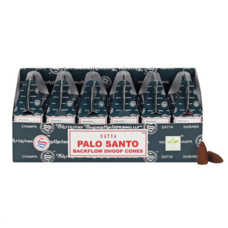 Cônes Satya Backflow Dhoop - Palo Santo (24pcs)