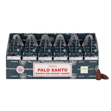 Cônes Satya Backflow Dhoop - Palo Santo (24pcs)