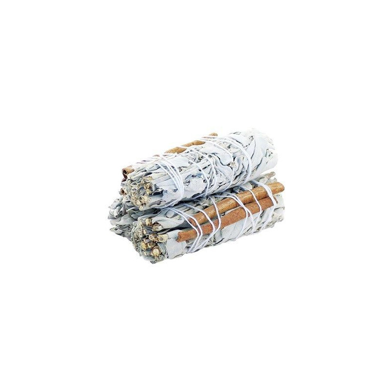 Bâton de maculage - Sauge blanche et cannelle 10 cm