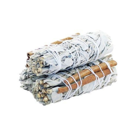 Bâton de maculage - Sauge blanche et cannelle 10 cm