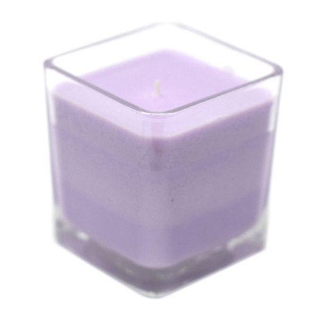 Bougie en pot de cire de soja White Label - Lavande et basilic
