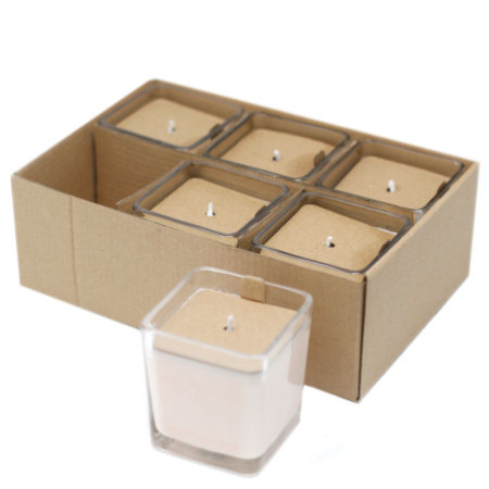 Bougie en pot de cire de soja White Label - Sablé à la vanille