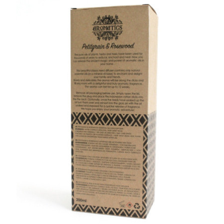 Diffuseur d'huiles essentielles de petit-grain et de bois de rose 200 ml