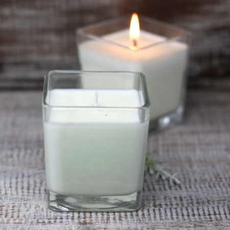 Bougie en pot de cire de soja White Label - Bambou