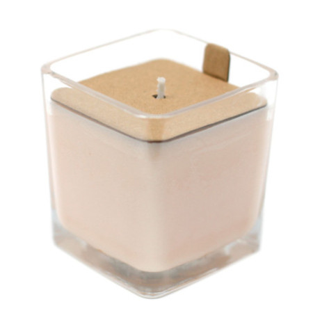 Bougie en pot de cire de soja White Label - Smoothie à la pêche