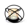 Bougeoir votif en fer pour pièce maîtresse - 1 tasse, boule simple