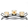 Bougeoir votif en fer pour pièce maîtresse - 3 tasses Silluethe