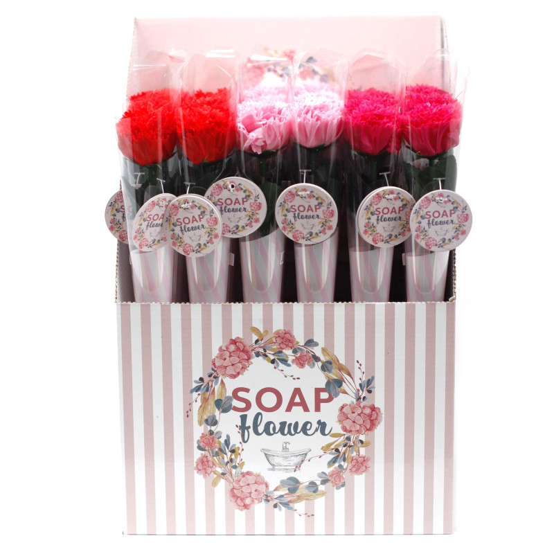 Fleur de savon prête à vendre - Petit œillet