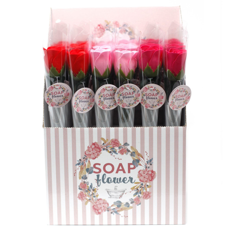 Fleur de savon prête à vendre au détail - Petite rose