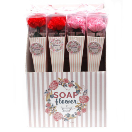 Fleur de savon prête à vendre au détail - œillet moyen