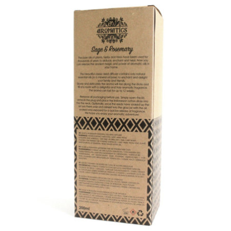 Diffuseur d'huiles essentielles de sauge et de romarin 200 ml