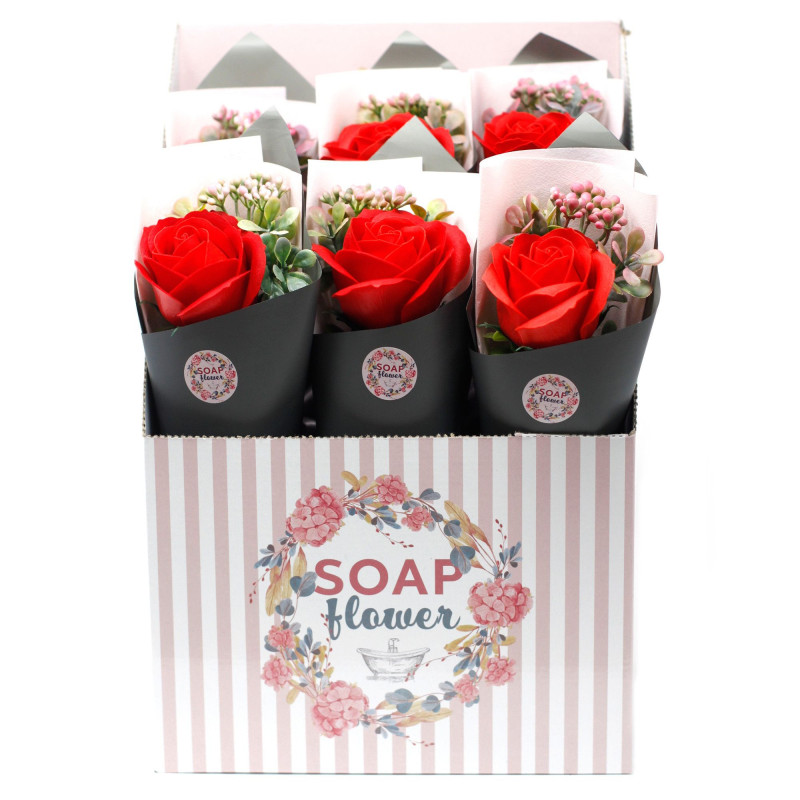 Fleur de savon prête à vendre au détail - Grand bouquet de roses