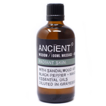 Huile de massage éclatante au bois de santal - 100 ml