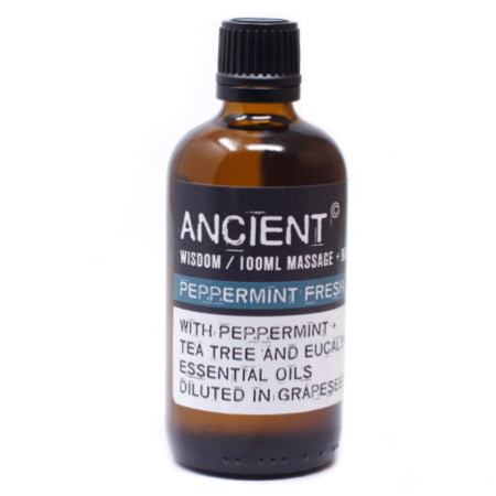 Huile de massage fraîche à la menthe poivrée - 100 ml