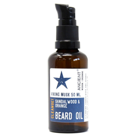 Huile à barbe 50 ml - Viking Musk - Nettoyez !