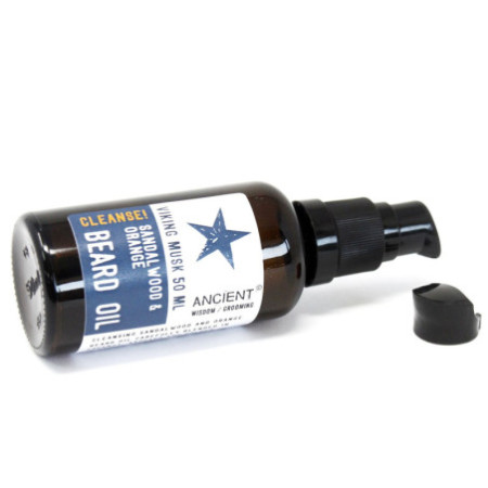 Huile à barbe 50 ml - Viking Musk - Nettoyez !