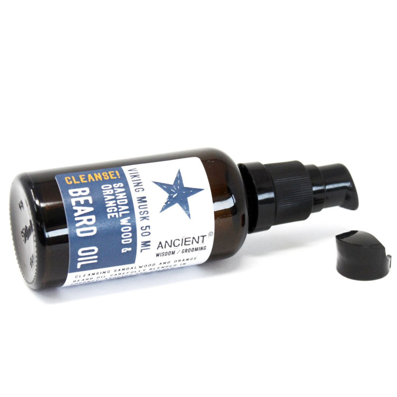 Huile à barbe 50 ml - Viking Musk - Nettoyez !