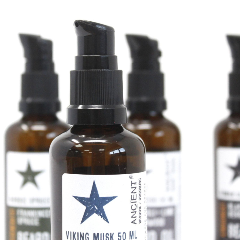 Huile à barbe 50 ml - Viking Musk - Nettoyez !