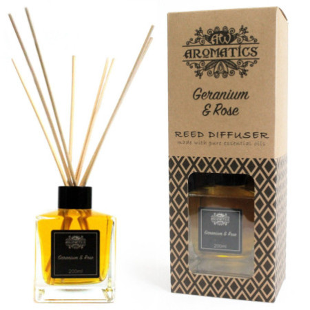 Diffuseur d'huiles essentielles de géranium et de rose 200 ml
