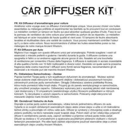 Kit diffuseur pour voiture - Ange gardien - 30 mm