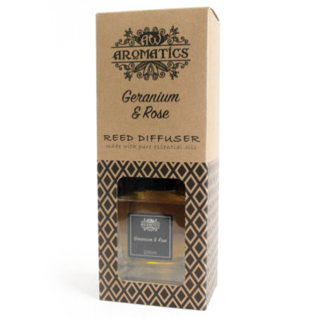 Diffuseur d'huiles essentielles de géranium et de rose 200 ml